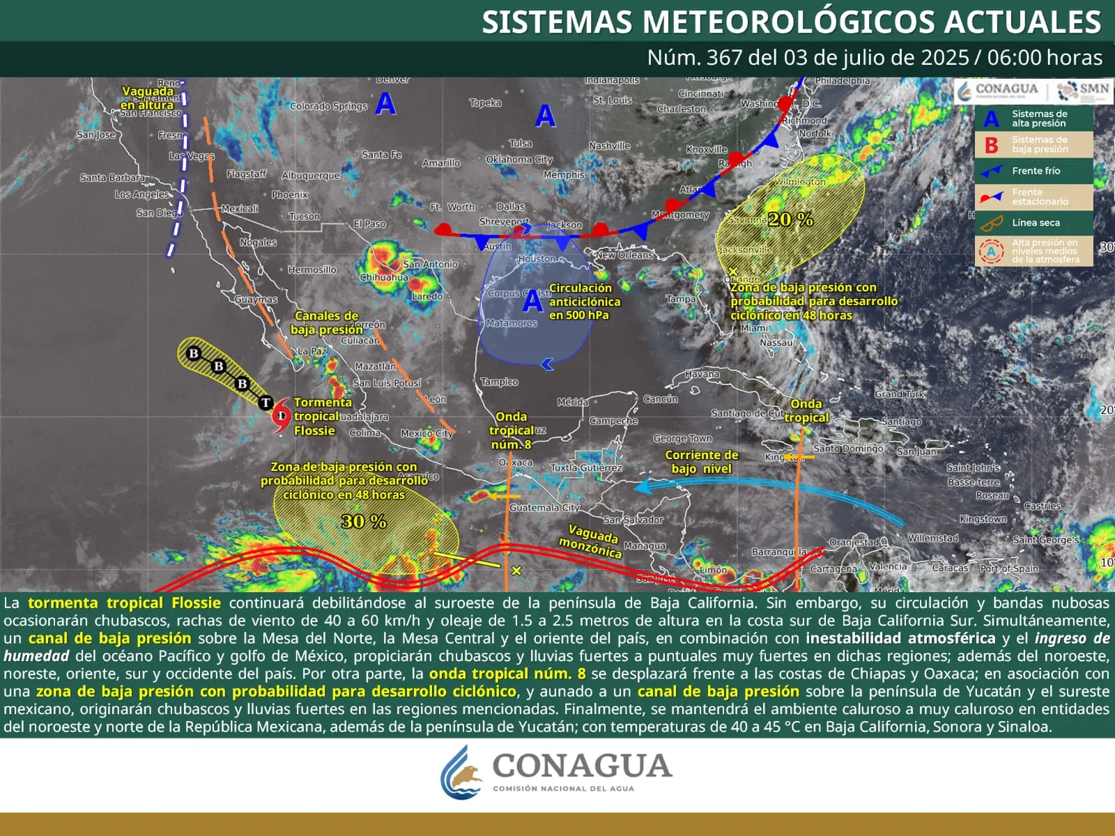 Se pronostican chubascos con lluvias puntuales fuertes en varias zonas de Michoacán