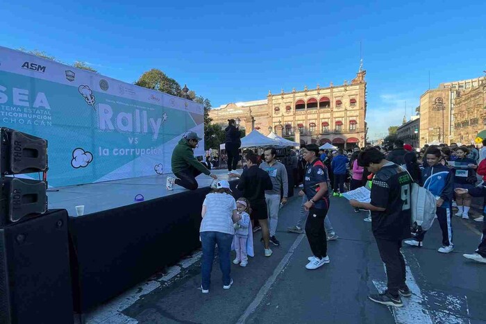 Se realizó el primer Rally vs La Corrupción en Morelia