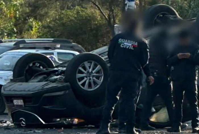 Se registra choque entre dos vehículos frente al Aeropuerto de Morelia