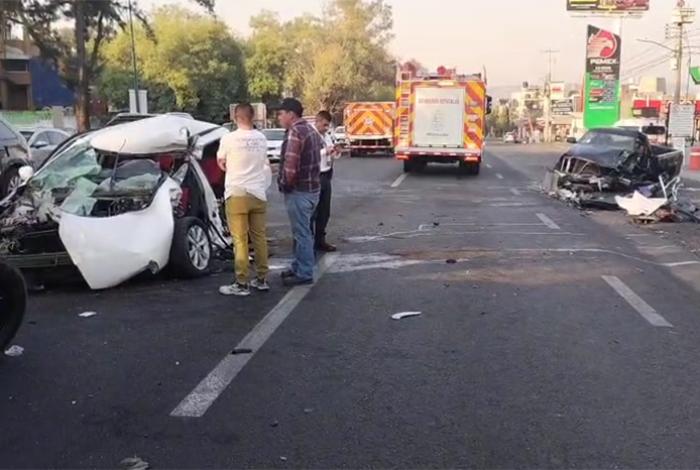 Se registra fuerte choque en la salida a Pátzcuaro, en Morelia, con saldo de personas heridas