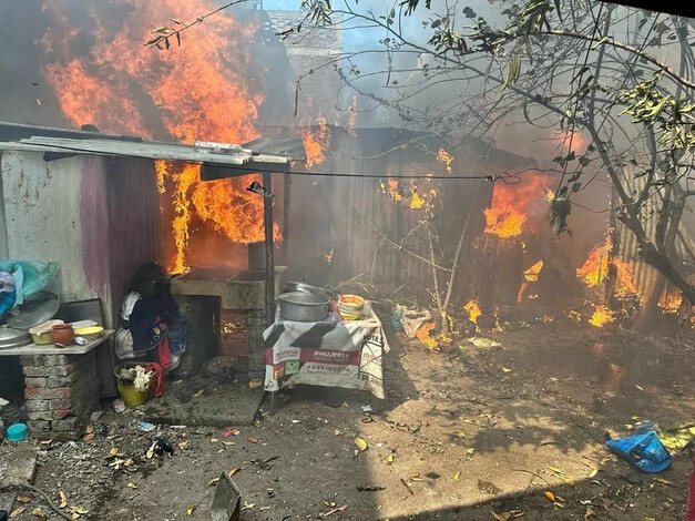  Se registra incendio en vivienda de la Valencia Primera Sección, en Zamora