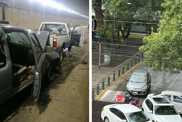 Se registran 3 accidentes vehiculares en diferentes puntos de Morelia