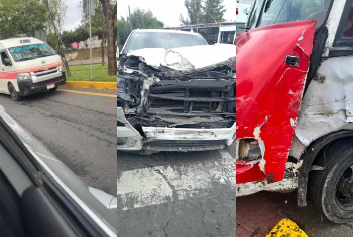 Se registran 3 choques vehiculares en distintas zonas de Morelia; una mujer lesionada