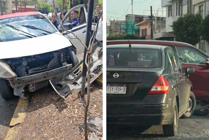 Se registran dos choques vehiculares en diferentes puntos de Morelia