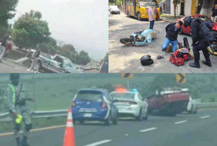 Se registran tres accidentes de tránsito en los municipios de Morelia, Tarímbaro y Huaniqueo
