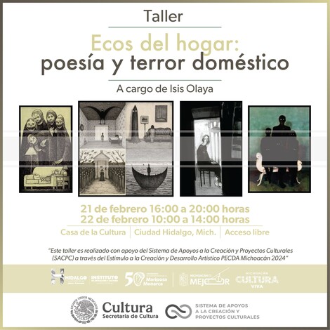  Secum invita a taller literario sobre terror doméstico