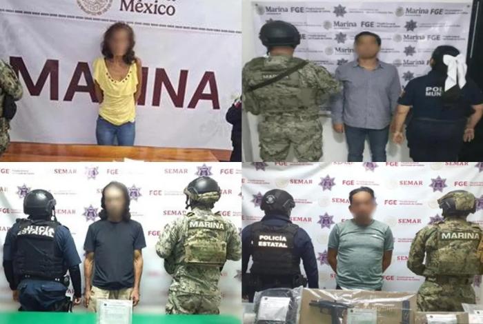 SEMAR detiene a 22 personas y asegura armas y drogas en Colima