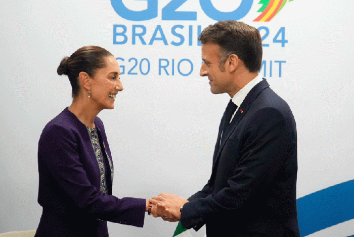 Sheinbaum anuncia visita de presidente de Francia el próximo 7 de noviembre