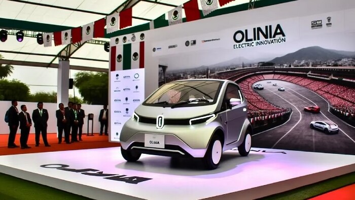 Sheinbaum dice que auto eléctrico Olinia será accesible para las familias mexicanas