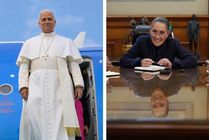 Sheinbaum habla por teléfono con León XIV y le reitera invitación a visitar México