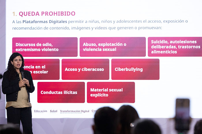 Sheinbaum presenta decreto contra el contenido violento en redes sociales