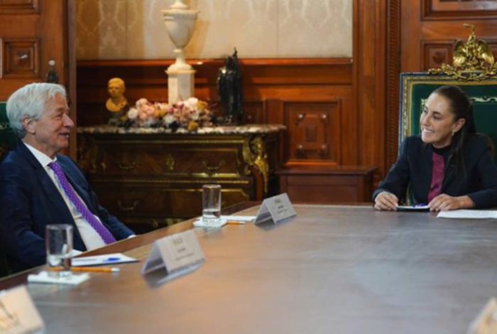 Sheinbaum y J.P. Morgan analizan la economía de Norteamérica