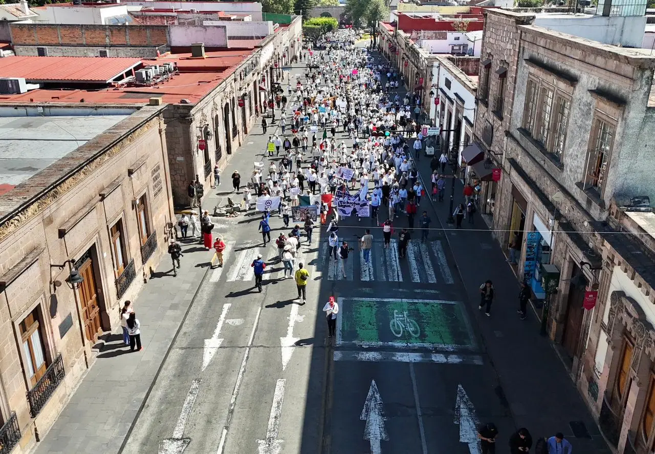 Sin incidentes, manifestación en el Centro Histórico de Morelia: Raúl Zepeda