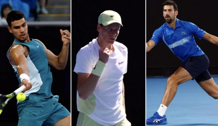  Sinner, Djokovic y Alcaraz inician con triunfos en el Abierto de Australia