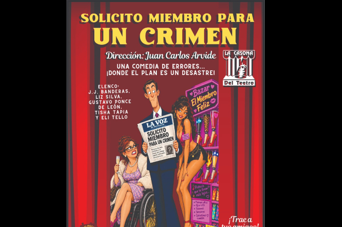 “Solicito miembro para un crimen”: Llega una comedia de enredos y suspenso a La Casona del Teatro en Morelia