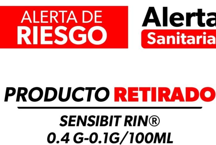  SSM alerta sobre retiro voluntario del producto Sensibit RIN (Fenilefrina / Loratadina)