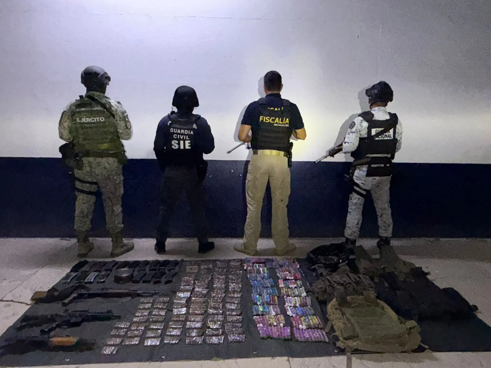  SSP asegura armamento y droga en Buenavista