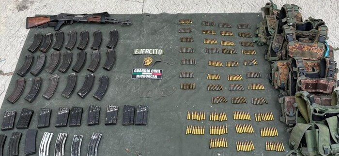 SSP asegura armamento y más de 400 municiones en Buenavista