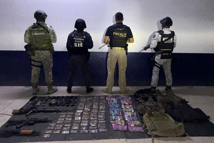 SSP asegura armamento y sustancias ilícitas en Buenavista