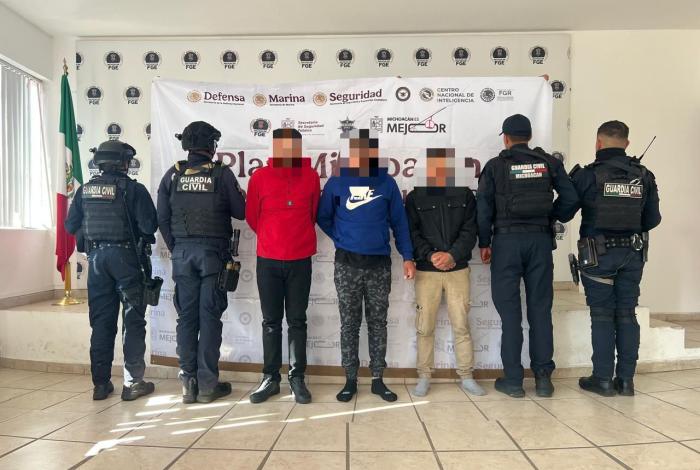 SSP detiene a 3 extranjeros presuntamente vinculados a extorsión en Morelia