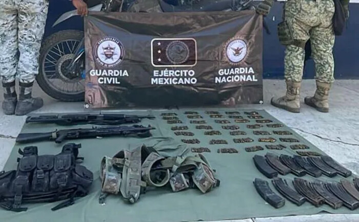 SSP detiene a dos hombres con fusiles en Múgica