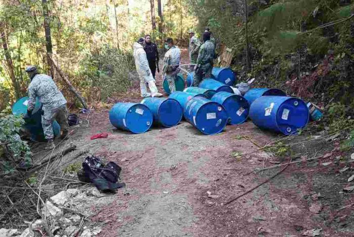 SSP localiza y destruye laboratorio clandestino en Madero
