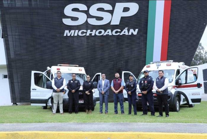 SSP recibe dos nuevas ambulancias para brindar atención de urgencias médicas