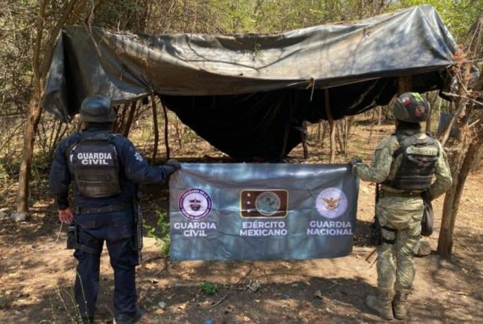  SSP y Defensa localizan campamento clandestino en Parácuaro