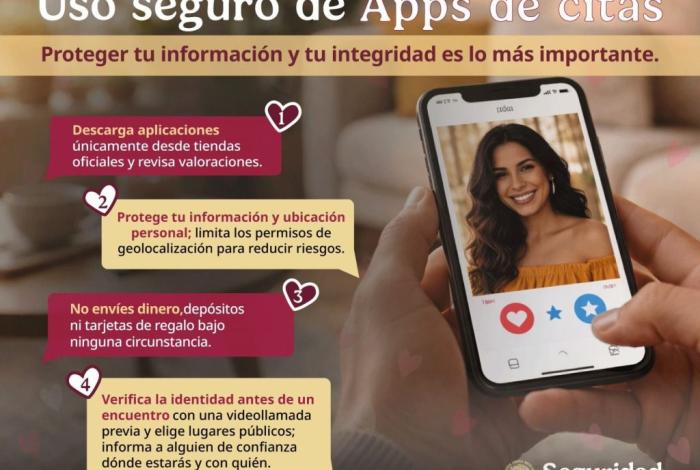 SSPC advierte sobre la sextorsión en apps de citas: te enamoran y te piden fotos para después amenazarte