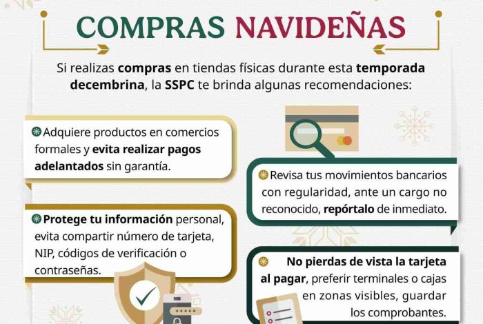 SSPC comparte una guía para prevenir fraudes durante la temporada navideña