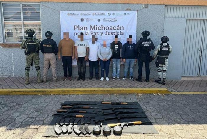 Sube a 6 el número de detenidos en operativo militar y de la SSP en Fuentes de Morelia