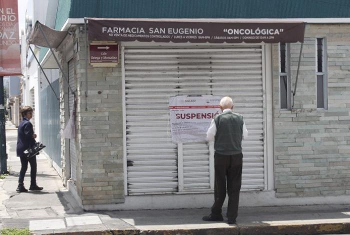 Suspenden al menos seis farmacias en la zona del antiguo Hospital Civil, en Morelia