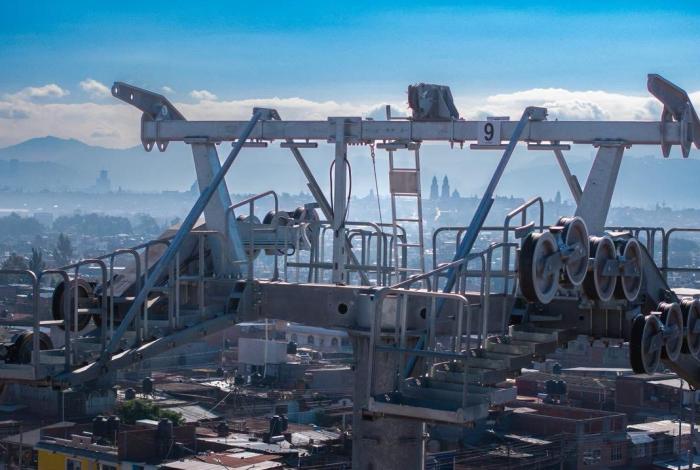 Teleférico de Morelia con un avance del 68 %