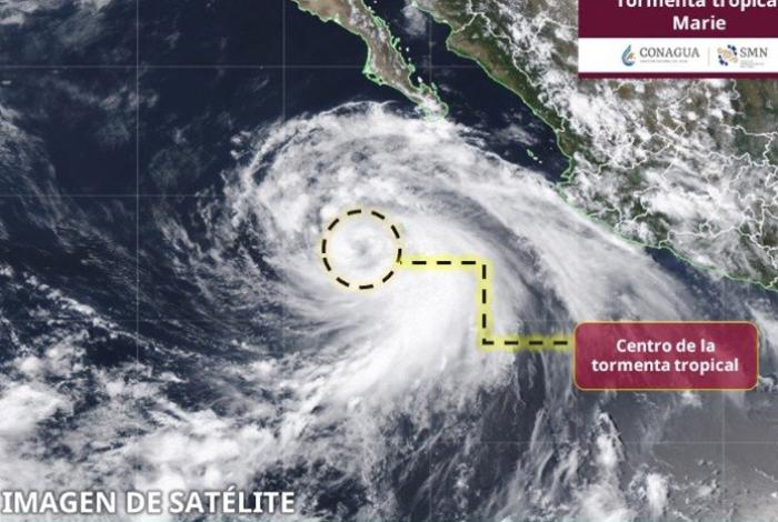 Tormenta tropical Marie avanza en el Pacífico y traerá lluvias a Michoacán y otros 4 estados