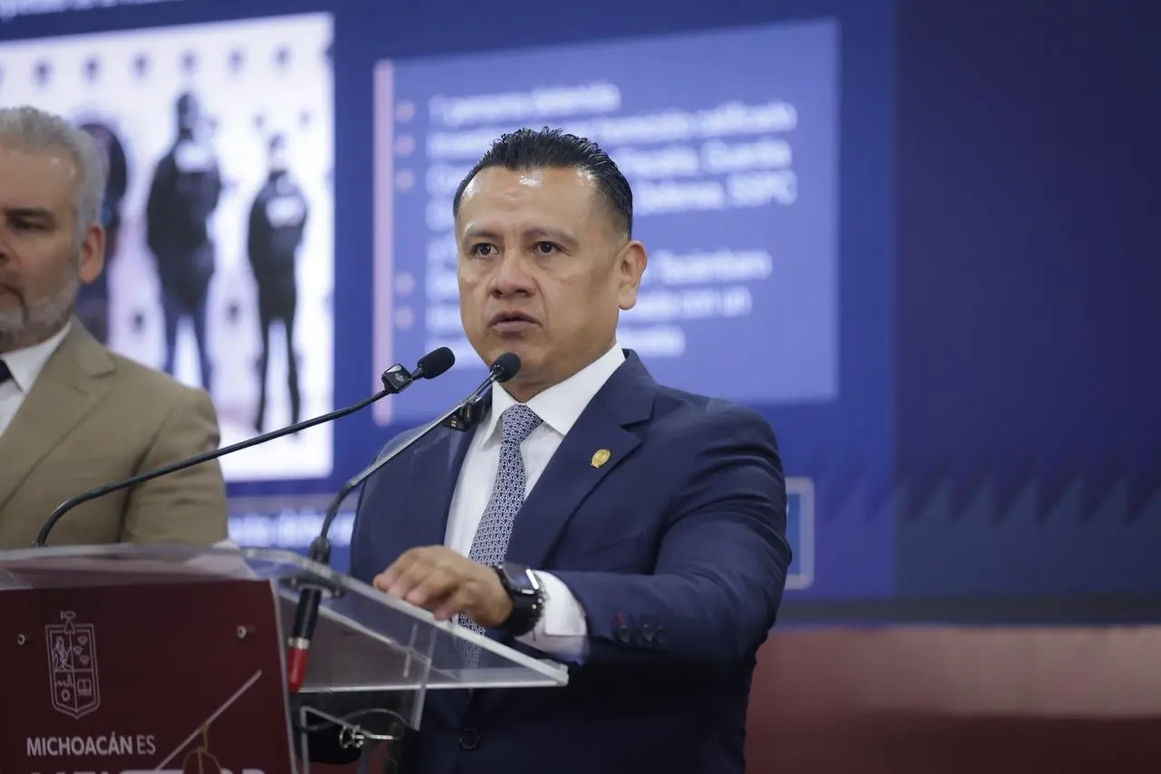 Torres Piña reporta baja en homicidios y golpes a estructuras criminales en Michoacán
