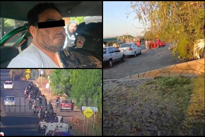 Tras detención de El Bótox, bloquean carreteras Apatzingán - Tepalcatepec y Aguililla