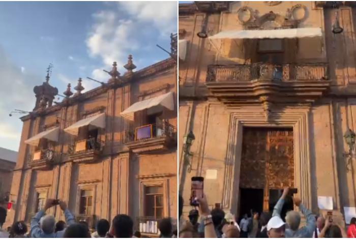 Tras marcha por Carlos Manzo, manifestantes logran ingresar a Palacio de Gobierno