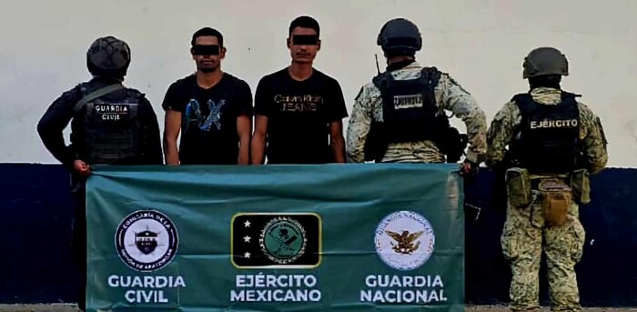  Tras repeler agresión, Guardia Civil y el ejercito detienen a dos presuntos integrantes del CJNG