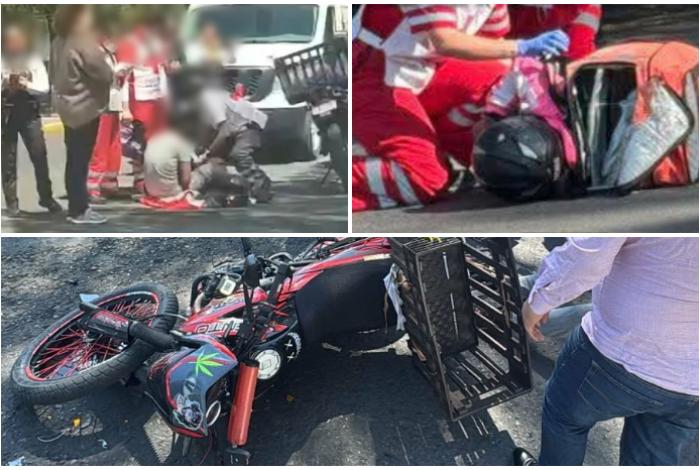 Tres motociclistas resultan lesionados en accidentes en Morelia