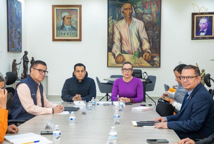 UMSNH arropa estrategia implementada por la SSP; Yarabí Ávila se reúne con el secretario de Seguridad Pública