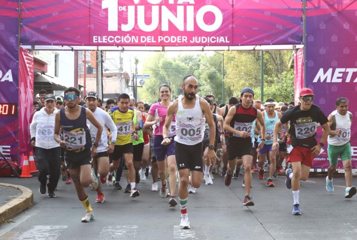 ¡Un éxito!, Carrera Atlética del INE en Michoacán (Encarrerados al 1 de junio)  Más de 300 personas participaron en esta actividad lúdica