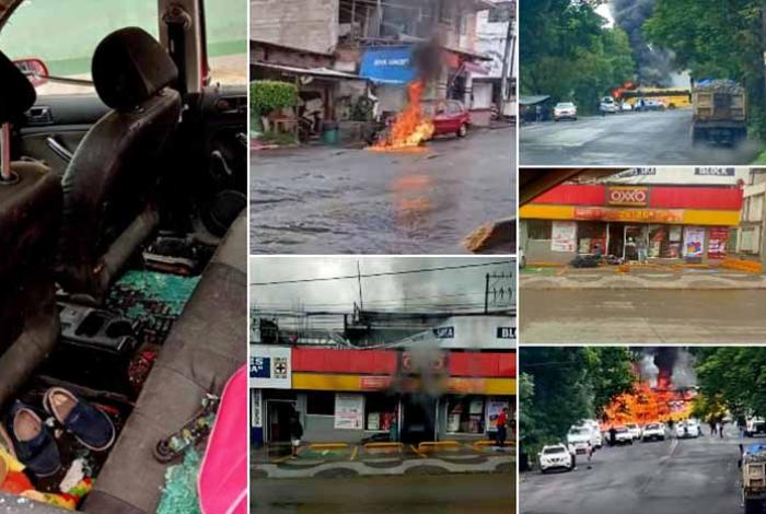 Una familia baleada, un niño muerto, tiendas dañadas, carros quemados: el saldo en Zitácuaro