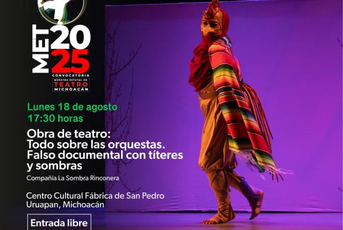 ¡Vamos al teatro! Arranca este lunes Muestra Estatal en Morelia y Uruapan