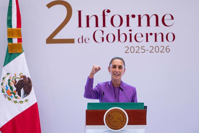 “Vamos mejor y tenemos rumbo, porque ese rumbo lo marca el pueblo”: Sheinbaum en su Segundo Informe