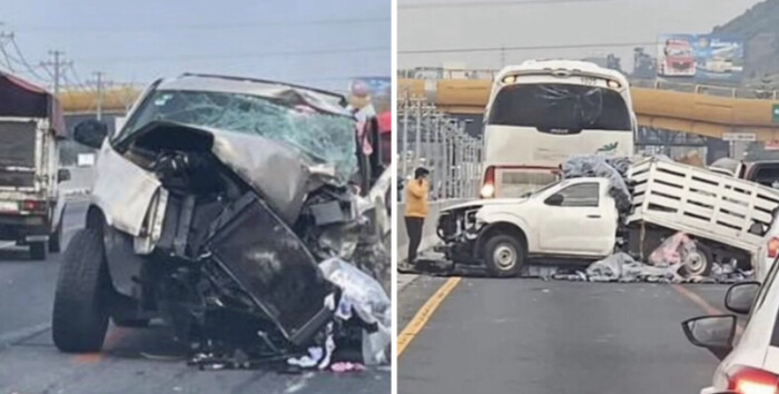  #Video | Brutal choque vehicular deja un muerto en la México-Puebla