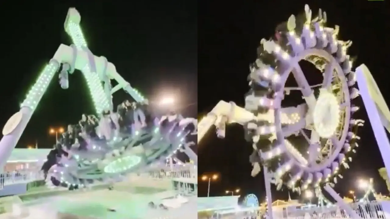 #Video: Colapsa juego mecánico en Arabia Saudita; se reportan 23 heridos