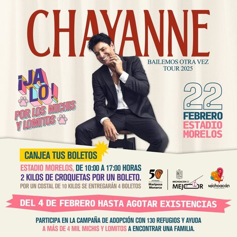  #Video | Elige el lugar de tu preferencia para el concierto de Chayanne en Morelia: Bedolla