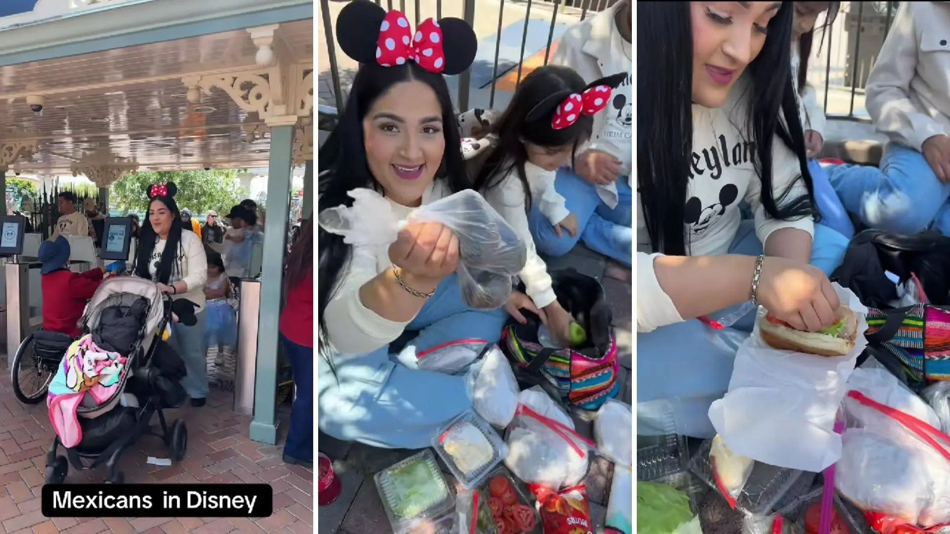#Video: Familia mexicana se vuelve viral tras preparar tortas dentro de Disneyland