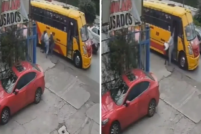 #Video | Roban y golpean a conductor de transporte público en Puebla