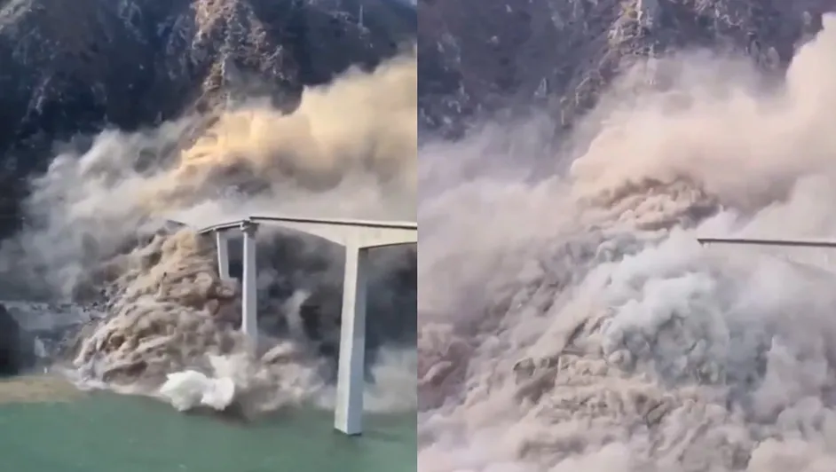 #Video: Se colapsa puente recién inaugurado en China